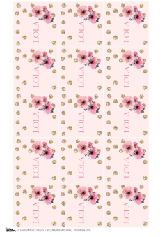 Imagem do Kit imprimible Flores & Glitters II