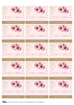 Kit imprimible Flores & Glitters II - loja online