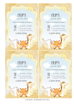KIT IMPRIMIBLE GLOBITO CON ANIMALES - buy online