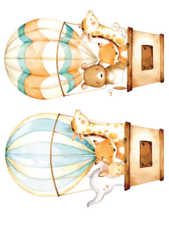 KIT IMPRIMIBLE GLOBITO CON ANIMALES - Tres Cerditos Kits Imprimibles