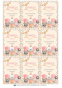 Kit imprimible Gnomos cocineros - comprar online