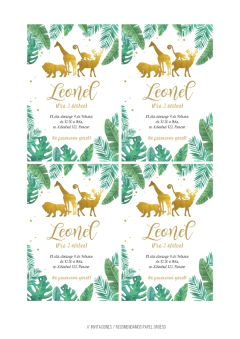 KIT IMPRIMIBLE SELVA DORADA - comprar online