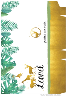 Imagen de KIT IMPRIMIBLE SELVA DORADA