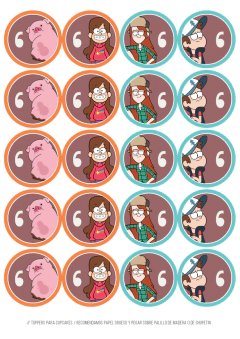 Image of KIT IMPRIMIBLE GRAVITY FALLS