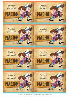 KIT IMPRIMIBLE GRAVITY FALLS - Tres Cerditos Kits Imprimibles