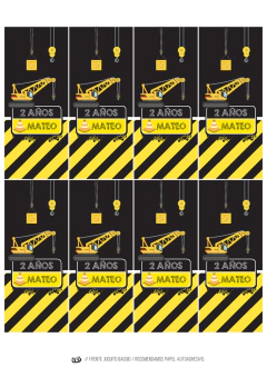 Kit imprimible gruas - Tres Cerditos Kits Imprimibles