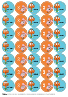Kit imprimible Gumball - tienda online