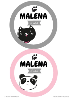 Imagen de Kit imprimible perros, gatos y panda