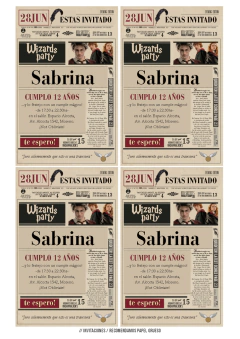 KIT IMPRIMIBLE HARRY POTTER - loja online