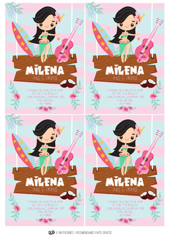 KIT IMPRIMIBLE HAWAIANA - comprar online