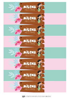 KIT IMPRIMIBLE HAWAIANA