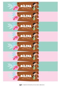 KIT IMPRIMIBLE HAWAIANA