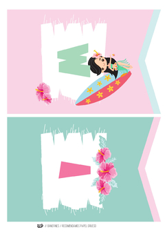 KIT IMPRIMIBLE HAWAIANA en internet