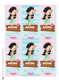 KIT IMPRIMIBLE HAWAIANA - Tres Cerditos Kits Imprimibles