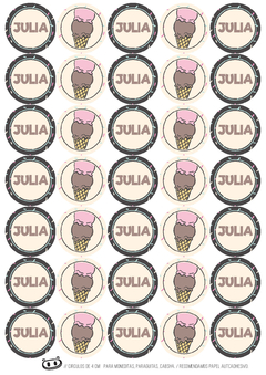 KIT IMPRIMIBLE HELADOS VINTAGE - buy online