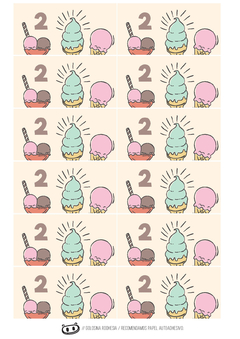 Image of KIT IMPRIMIBLE HELADOS VINTAGE