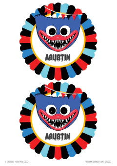KIT IMPRIMIBLE Huggy wuggy Poppy Playtime - Tres Cerditos Kits Imprimibles