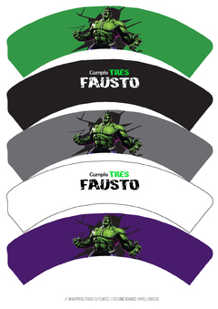 KIT IMPRIMIBLE INCREIBLE HULK en internet