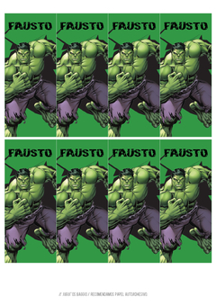 KIT IMPRIMIBLE INCREIBLE HULK - comprar online