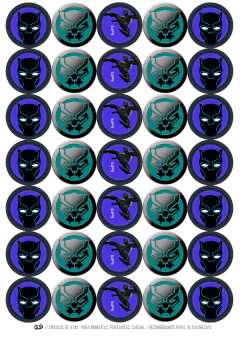 Kit imprimible Black Phanter | Pantera Negra | PDF editable - comprar online