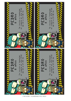 Kit imprimible zombie infection - comprar online