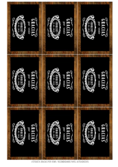 KIT IMPRIMIBLE JACK DANIELS - tienda online