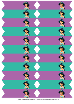 Kit imprimible Jazmin Princesa - Tres Cerditos Kits Imprimibles