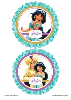 Kit imprimible Jazmin Princesa - comprar online