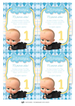 KIT IMPRIMIBLE JEFE BEBE - comprar online