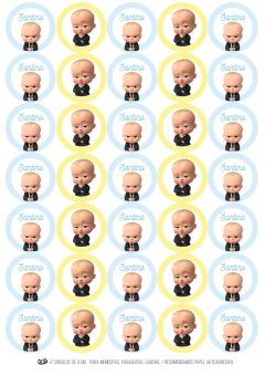 KIT IMPRIMIBLE JEFE BEBE - Tres Cerditos Kits Imprimibles