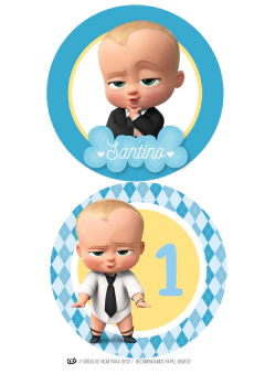 Imagen de KIT IMPRIMIBLE JEFE BEBE