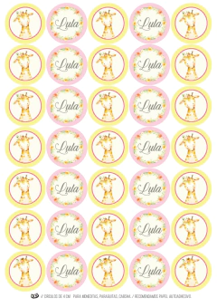 KIT IMPRIMIBLE JIRAFITA - comprar online