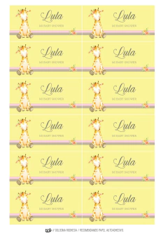 KIT IMPRIMIBLE JIRAFITA