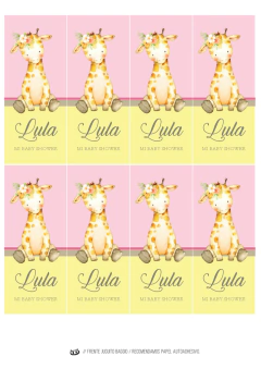 KIT IMPRIMIBLE JIRAFITA - comprar online