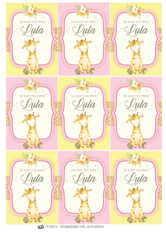 KIT IMPRIMIBLE JIRAFITA - tienda online