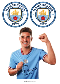 KIT IMPRIMIBLE Manchester City Julián Alvarez - Tres Cerditos Kits Imprimibles
