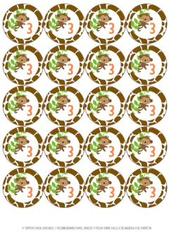 KIT IMPRIMIBLE ANIMALES SELVA - Tres Cerditos Kits Imprimibles