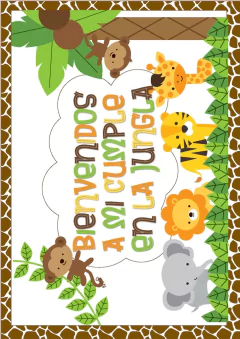 KIT IMPRIMIBLE ANIMALES SELVA