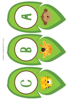 KIT IMPRIMIBLE ANIMALES SELVA - comprar online