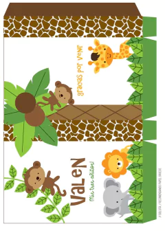 KIT IMPRIMIBLE ANIMALES SELVA - Tres Cerditos Kits Imprimibles