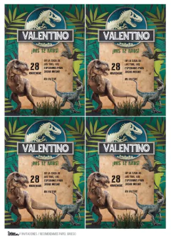 KIT IMPRIMIBLE JURASSIC WORLD - comprar online