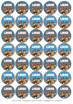 Imagen de Kit imprimible Lego movie