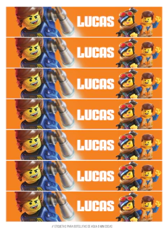 Imagen de Kit imprimible Lego movie