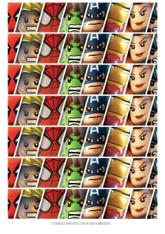 Kit imprimible Superheroes Lego - Tres Cerditos Kits Imprimibles