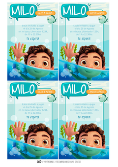 Kit imprimible Luca Movie Pixar - Tres Cerditos Kits Imprimibles