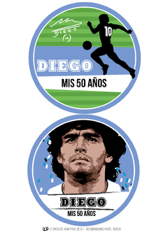 Kit imprimible Maradona - tienda online