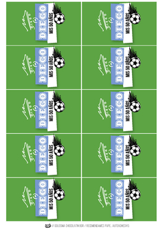 Kit imprimible Maradona - Tres Cerditos Kits Imprimibles
