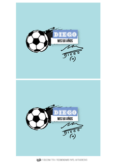 Kit imprimible Maradona - tienda online