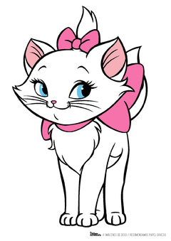 Kit imprimible Marie Aristocats - Tres Cerditos Kits Imprimibles