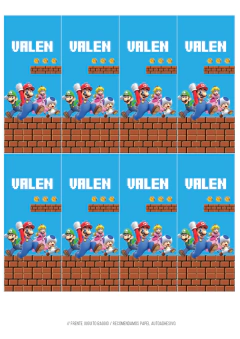 KIT IMPRIMIBLE SUPER MARIO BROS en internet